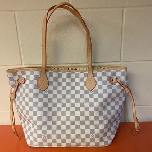 Lv checkered neverful bag!